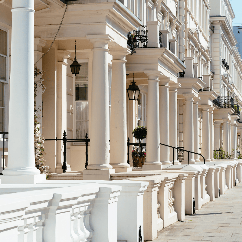 Luxury English Victorian Houses In Notting Hill, In Kensington And Chelsea